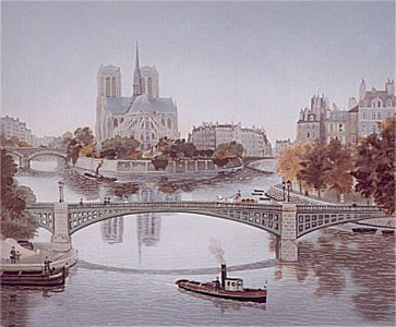Le Pont de la Tournelle by Michel Delacroix