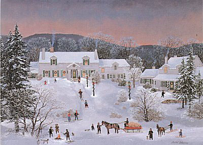 Winter in New England by Michel Delacroix