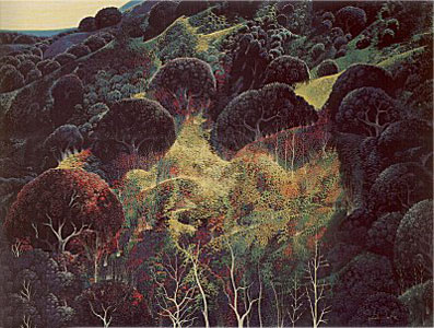 Autumn Fields by Eyvind Earle