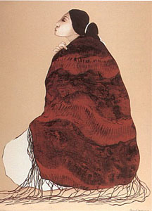 Woman From Canyon de Chelly      (State I) by R.C. Gorman