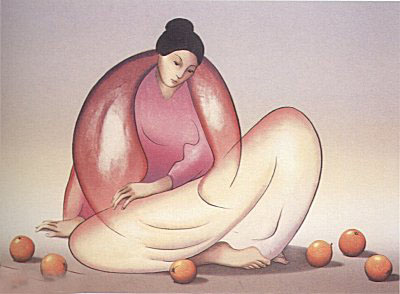 Woman With Oranges by R.C. Gorman