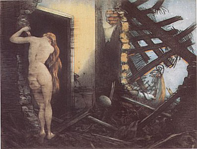 After the Raid by Louis Icart