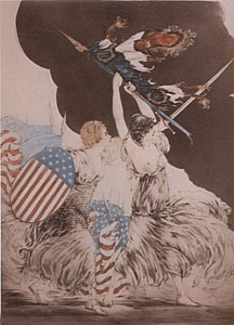 Courage, My Legions by Louis Icart