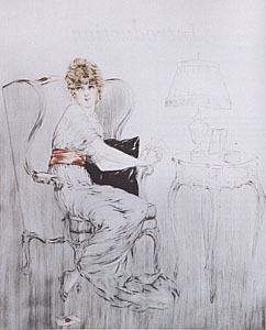 Wing Chair by Louis Icart