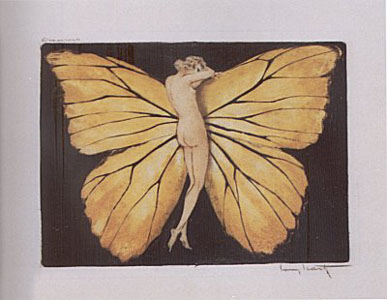 Woman in Wings by Louis Icart