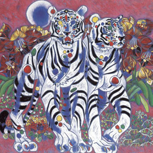 White Tigers by Jiang