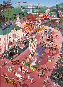 Centennial Rose Parade (Remarqued) by Melanie Taylor Kent