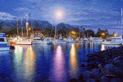 Lahaina Harbor Lights by Christian Lassen
