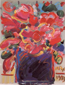 Abstract Flowers by Peter Max