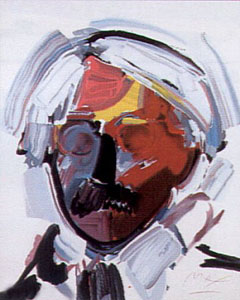 Andy with Mustache by Peter Max