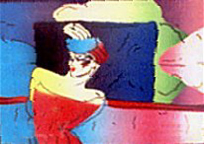 Lady by Window by Peter Max