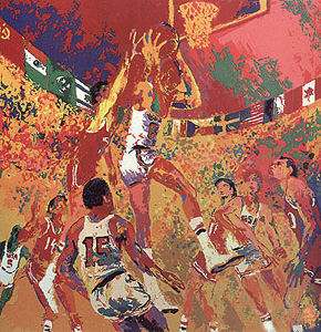 Olympic Basketball by LeRoy Neiman