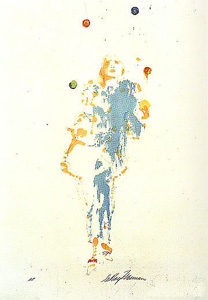 Pierrot the Juggler by LeRoy Neiman