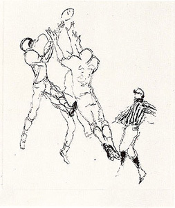 Football Suite (The Aerialist) by LeRoy Neiman