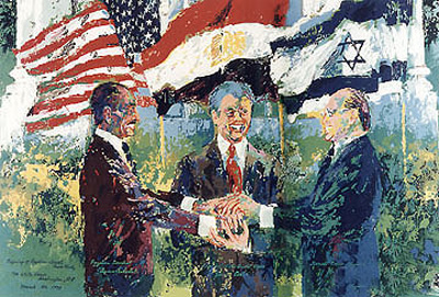White House Signing of the Egyptian-Israeli Peace  by LeRoy Neiman