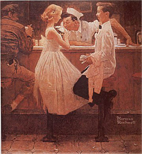 After the Prom by Norman Rockwell