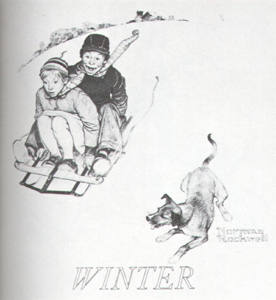 Winter (Deluxe) by Norman Rockwell