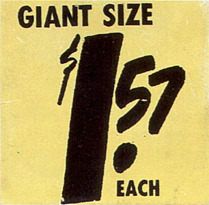 $1.57 Giant Size, FS #2a-2d by Andy Warhol