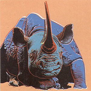 Endangered Species (Black Rhino) by Andy Warhol