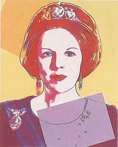 Queen Beatrix of the Netherlands Portfolio 341 by Andy Warhol