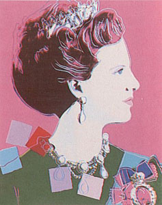 Queen Margrethe II of Denmark, FS# 345 by Andy Warhol